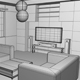 Living Room Basemesh - 3DOcean Item for Sale