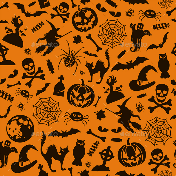 Seamless Halloween Pattern