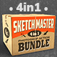 4-in-1 Sketch Master Photoshop Action Bundle - GraphicRiver Item for Sale