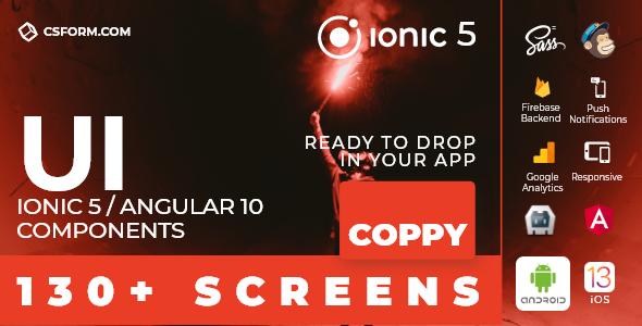 Coppy | Ionic 5 / Angular 10 UI Theme / Template App | Multipurpose Starter App