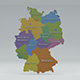 Germany State Map - 3DOcean Item for Sale