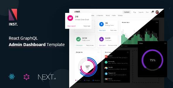 Inst - React Admin Template with GraphQL