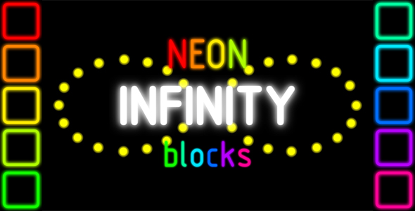 Infinity Neon Blocks - HTML5 PC & Mobile Game (Construct 2-3)