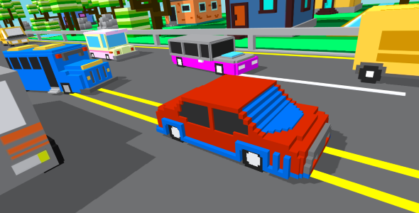 Unity Game Template - Blocky Highway
