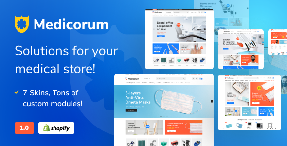 Medicorum - Shopify Template for Medical Stores