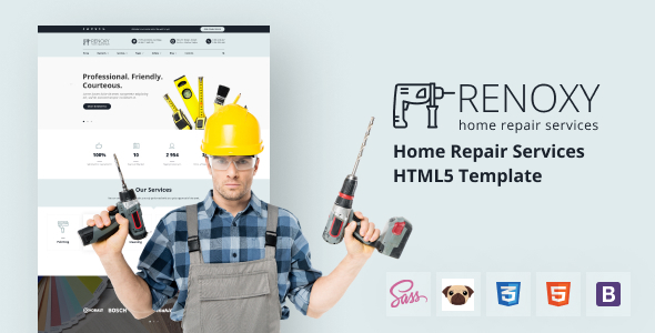 Renoxy - Home Repair Services HTML5 Template