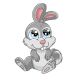 Animal Cartoon Gray Baby Rabbit - GraphicRiver Item for Sale