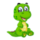 Small Green Yellow Dinosaur - GraphicRiver Item for Sale