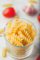Italian fusilli pasta in glass bowl - PhotoDune Item for Sale