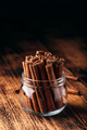 Cinnamon sticks in a glass jar - PhotoDune Item for Sale