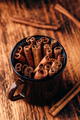 Cinnamon sticks in a metal mug - PhotoDune Item for Sale