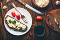 Rye bread toast with processed cheese and garlic - PhotoDune Item for Sale