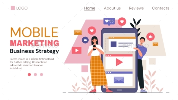 Mobile Marketing Web Page Template