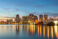 West Palm Beach, Florida, USA downtown skyline on the Intracoastal Waterway - PhotoDune Item for Sale