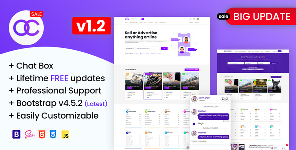OBootstrap Classified | Bootstrap Responsive Website Template