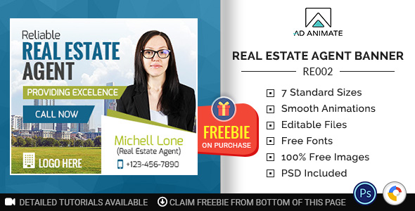 Real Estate | Reliable Agent Banner (RE002)
