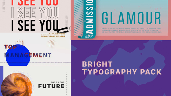 Bright Typography Pack