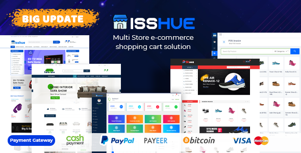 Isshue - Multi Store eCommerce Koszyk Rozwiązanie