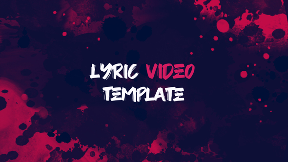 Lyric Video Template | Grunge Style