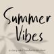 Summer Vibes Font - GraphicRiver Item for Sale