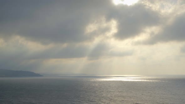 Beautiful Sunset At Sea