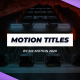 Modern Motion Titles - VideoHive Item for Sale