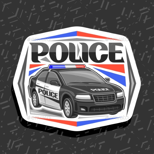 Vector Logo for Police Car