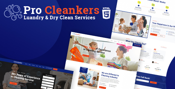 Pro Cleankers | Laundry and Dryclean HTML Template