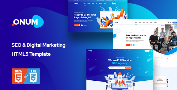 Onum - SEO & Marketing HTML5 Template