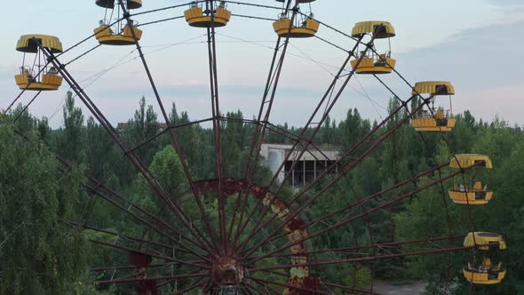 Pripyat Through the Abandoned Ferris Wheel