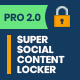 Super Social Content Locker - CodeCanyon Item for Sale