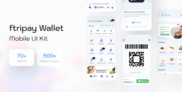 ftripay - Digital Wallet Mobile Ui Kit