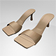 Square-Toe Spool-Heel Sandals 01 - 3DOcean Item for Sale