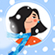 Girl Character in Snow - GraphicRiver Item for Sale