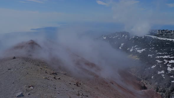 Caldera of Avachinsky Stratovolcano Also Known As Avacha Volcano