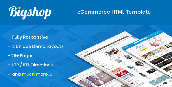 Bigshop - eCommerce HTML Template