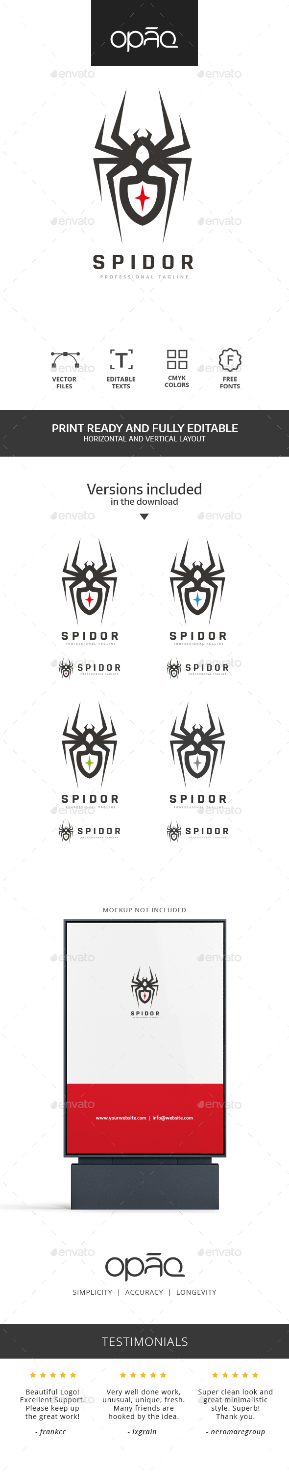 Black Spider Logo