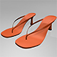 Thong Spool-Heel Sandals 01 - 3DOcean Item for Sale