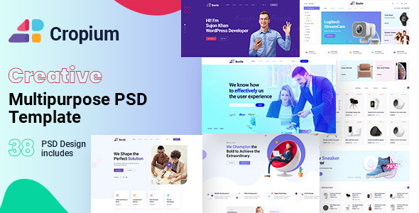 Cropium - Creative Multipurpose PSD Template