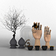 Decorative set of skultina - 3DOcean Item for Sale