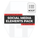 Social Media Elements Pack - MOGRT - VideoHive Item for Sale