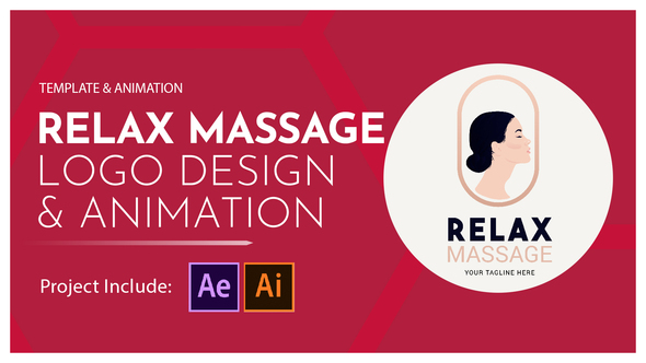 Relax Massage Logo Design and Animation alt
