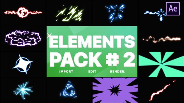 Energy Elements Pack 02 | After Effects alt