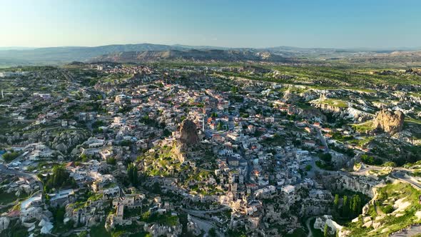 Cappadocia aerial view 4 K Awesome Background