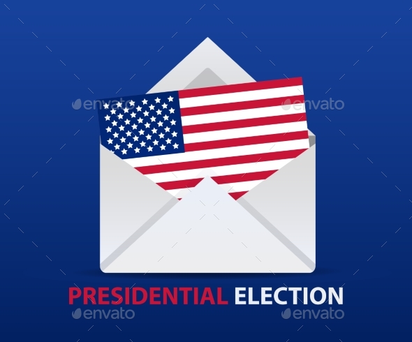 USA Presidential Election Vote Poster Design