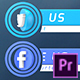 Social Media Lower Thirds | For Premiere Pro - VideoHive Item for Sale