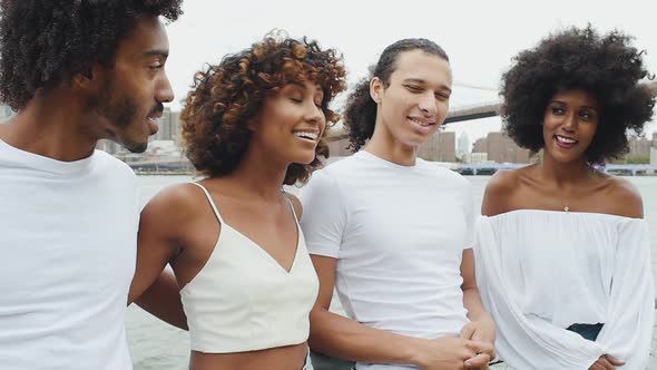 Four friends in New york city