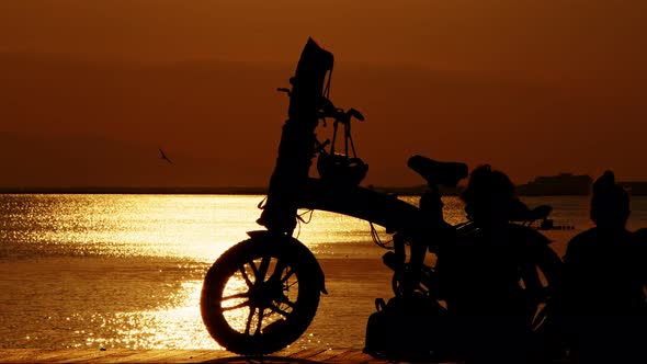 People Silhouette Near The Seaside 8