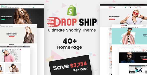 Dropshipping - Fashion Shopify Theme Multipurpose Responsive Template