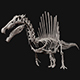 Spinosaurus Full Skeleton Sculpt Model - 3DOcean Item for Sale